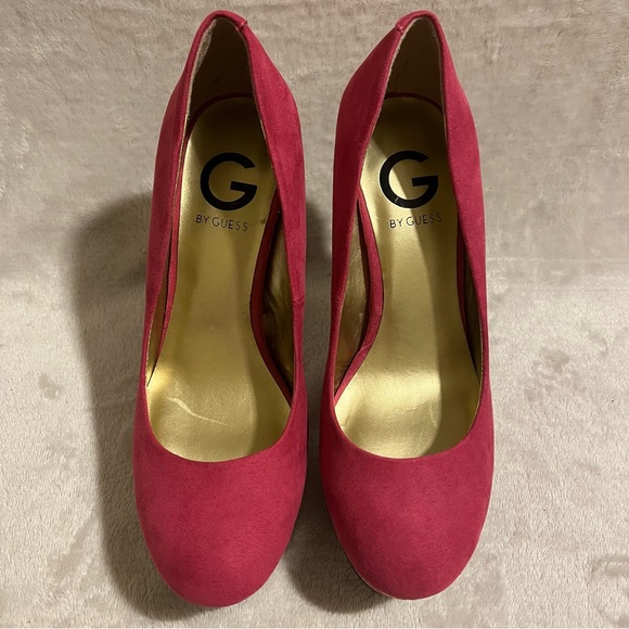 👠NWOT G by Guess beautiful pink with faux snake skin size 6.5 - Picture 5 of 10